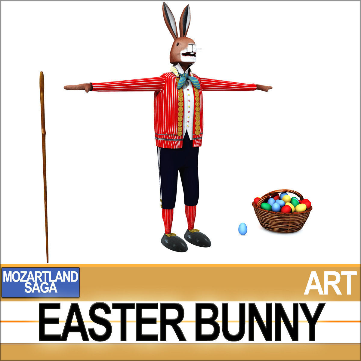 Easter Bunny 3D model_6