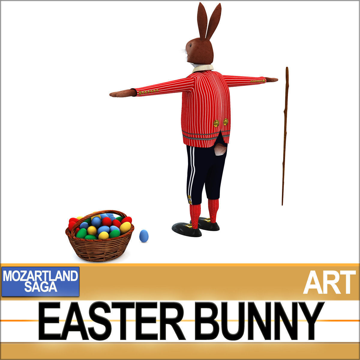 Easter Bunny 3D model_4