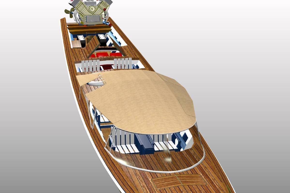 Long Tail Canoe 3D model_2