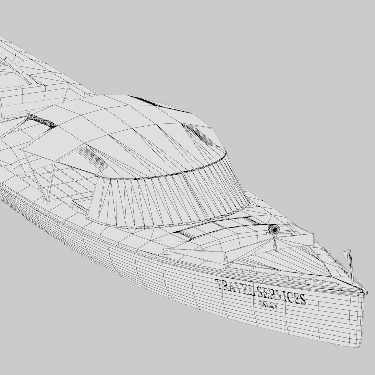 Long Tail Canoe 3D model_24