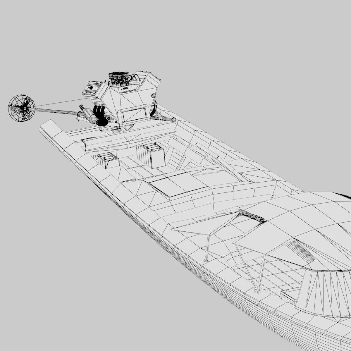 Long Tail Canoe 3D model_26