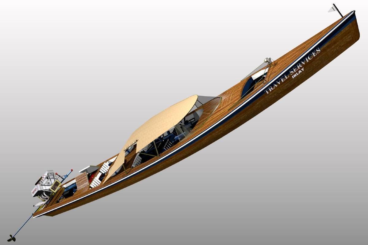 Long Tail Canoe 3D model_7