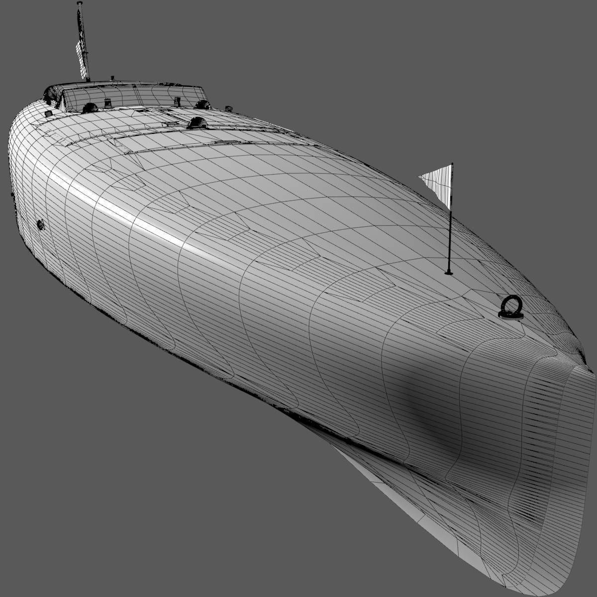 Baby Bootlegger G5 Speed Boat 3D model_27