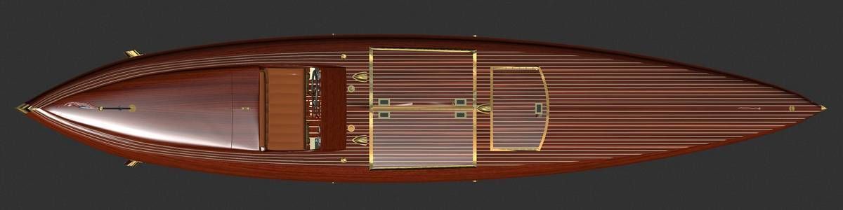 Baby Bootlegger G5 Speed Boat 3D model_7