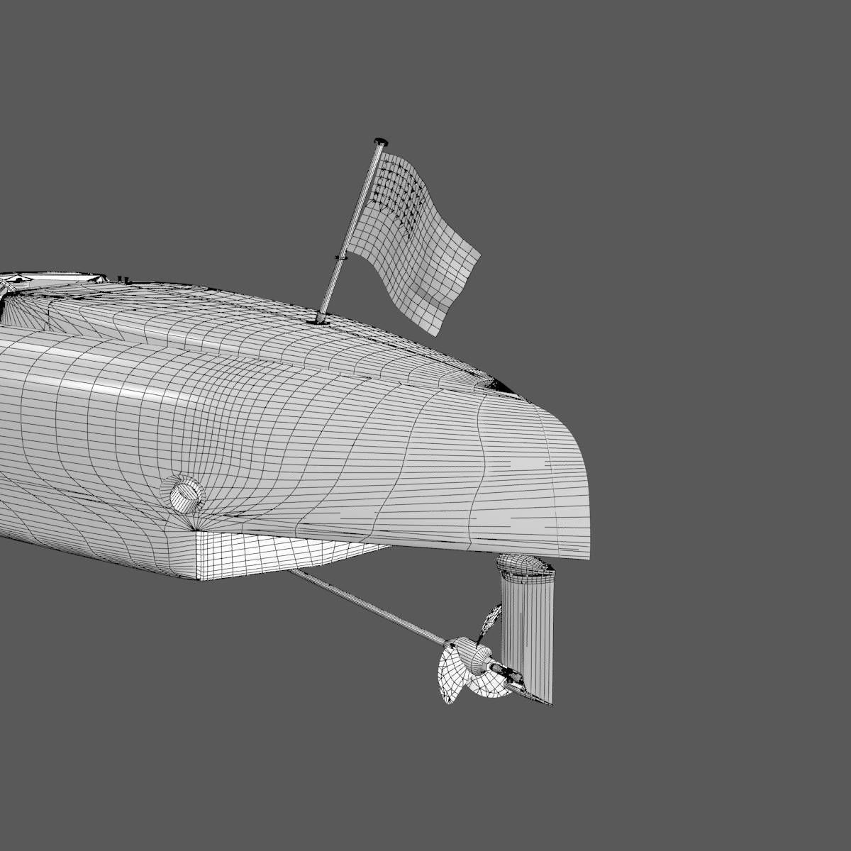 Baby Bootlegger G5 Speed Boat 3D model_29