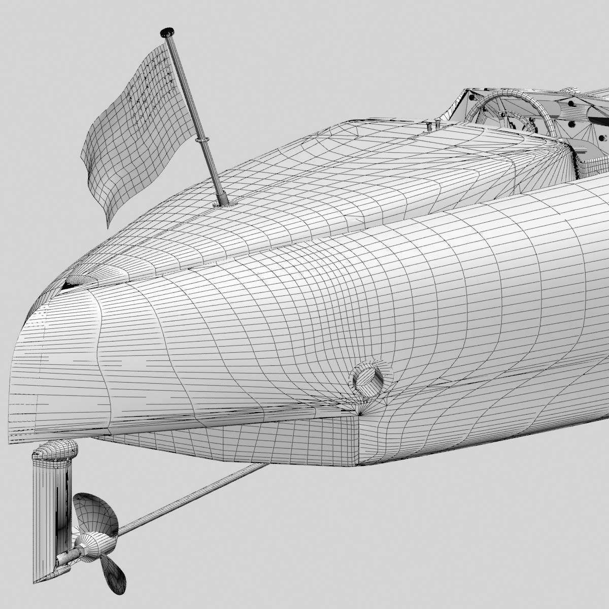 Baby Bootlegger G5 Speed Boat 3D model_25