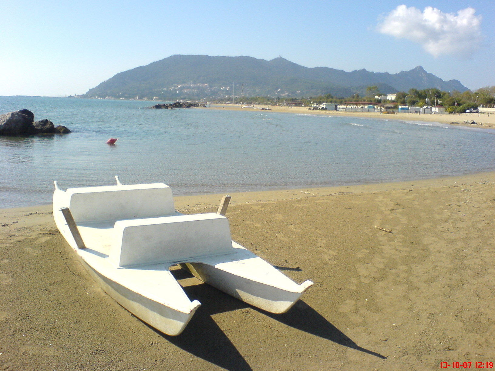 Catamaran with Dolphin Low-poly 3D model_11