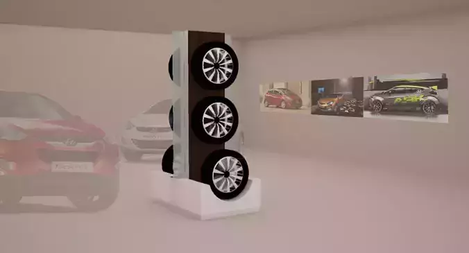 Rack holder rings and tires