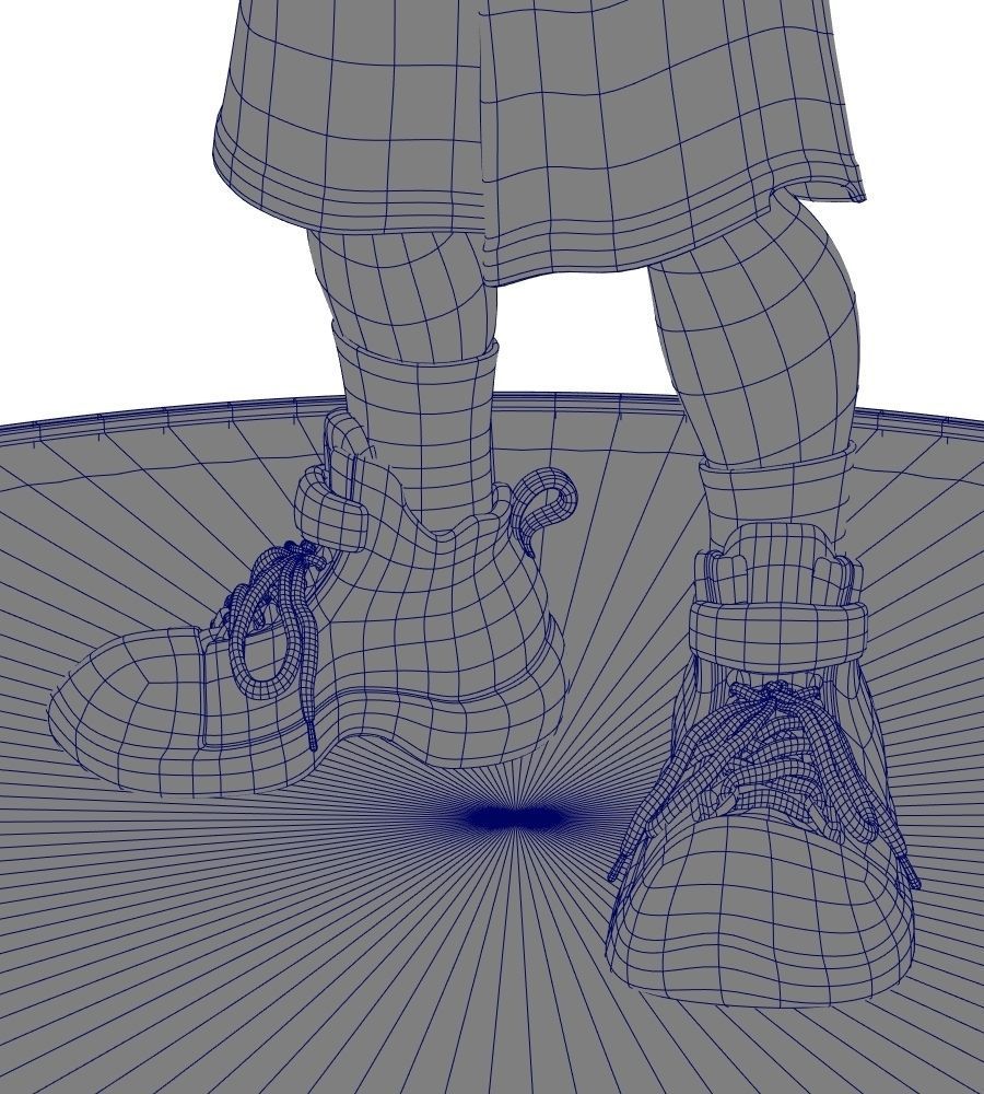 Lurikids cartoon basketball player 3D model_27