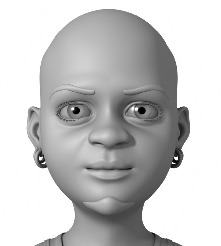 Lurikids cartoon basketball player 3D model_13