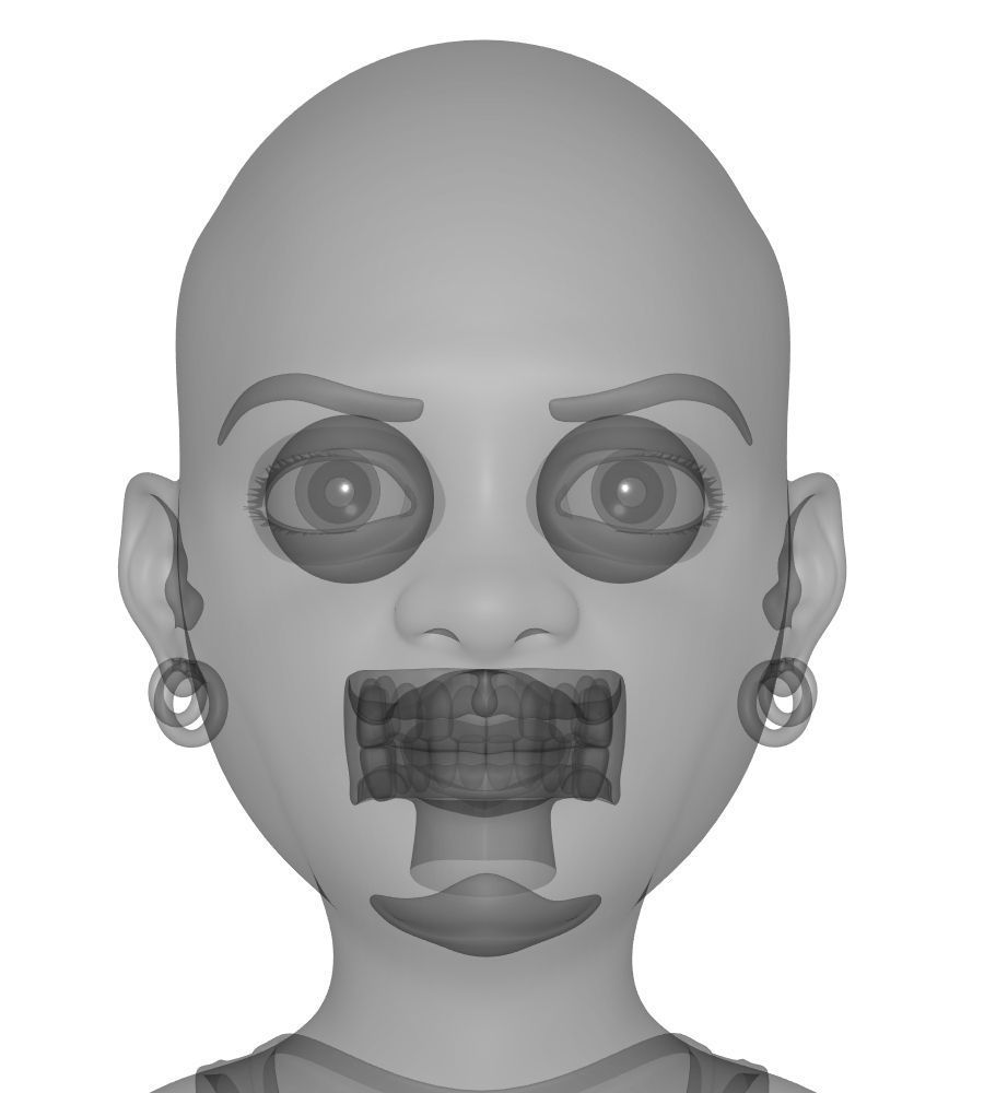 Lurikids cartoon basketball player 3D model_15