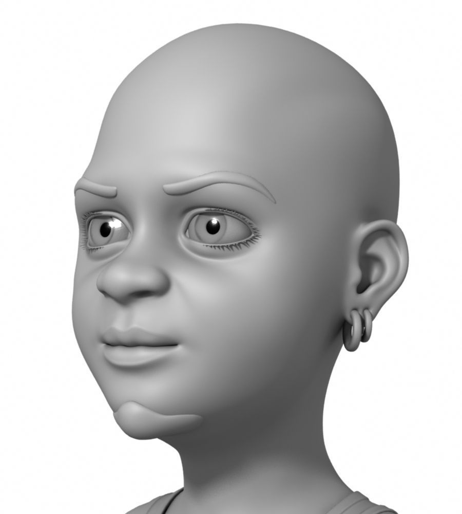 Lurikids cartoon basketball player 3D model_16