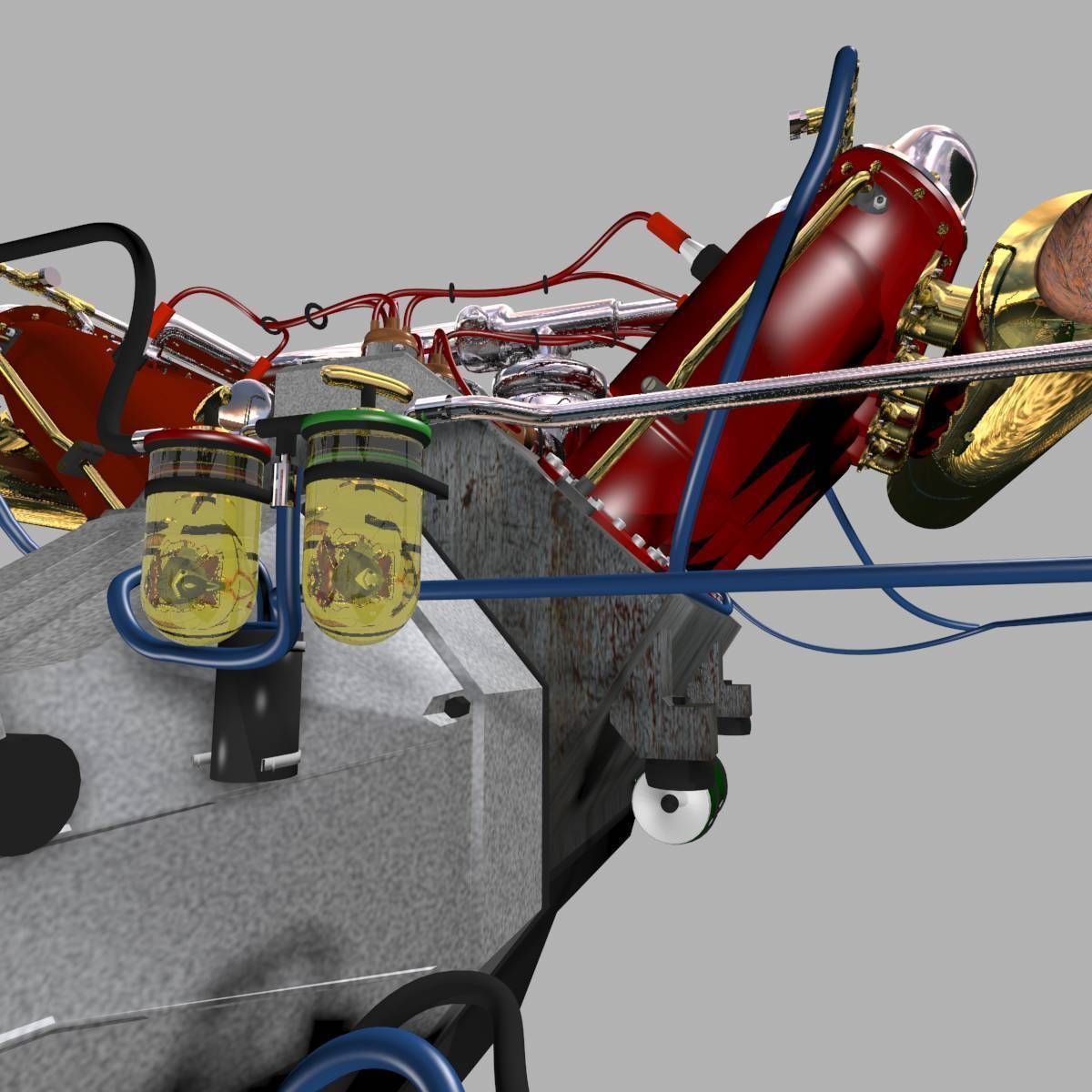 V-8 Marine Engine 3D model_15