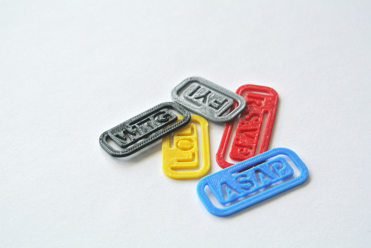 Abbreviation Clip Free 3D print model_2