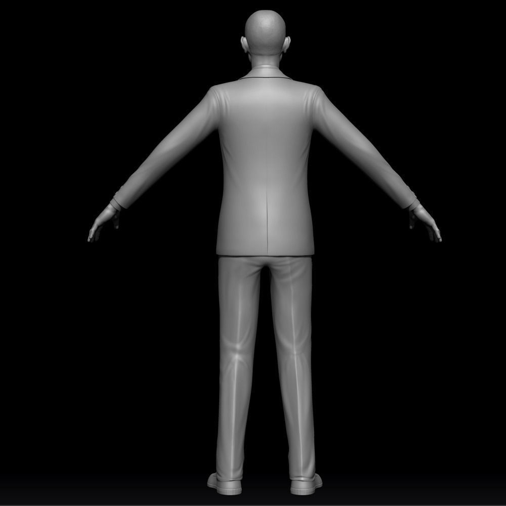 Barack Obama Low-poly 3D model_9