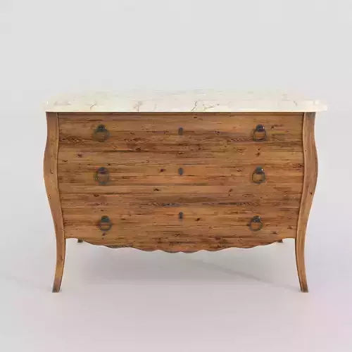 Wooden Bombe Chest 3D model