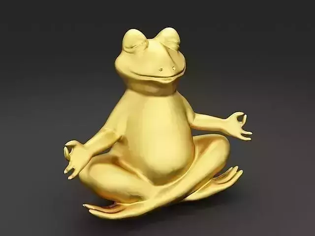 Relaxing Frog 3D Model 3D model