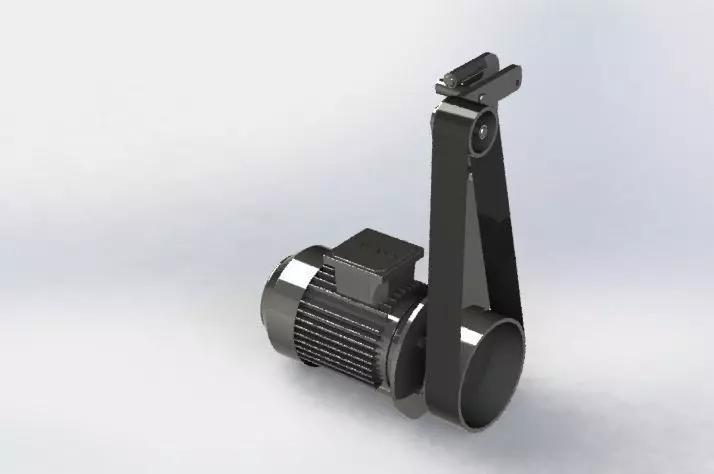 bend-sander pipe with handle Free 3D model