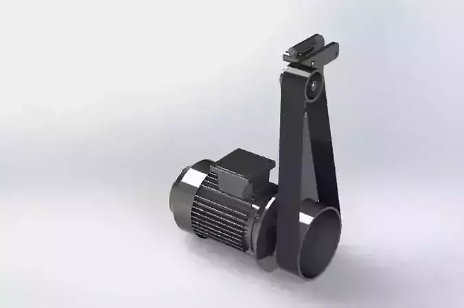 bend-sander pipe with handle Free 3D model