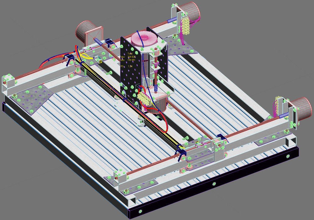 CNC router homebuild 3D model_2