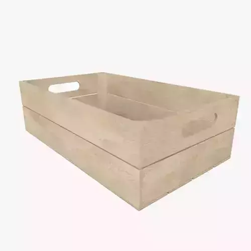 Realistic Wooden Crate