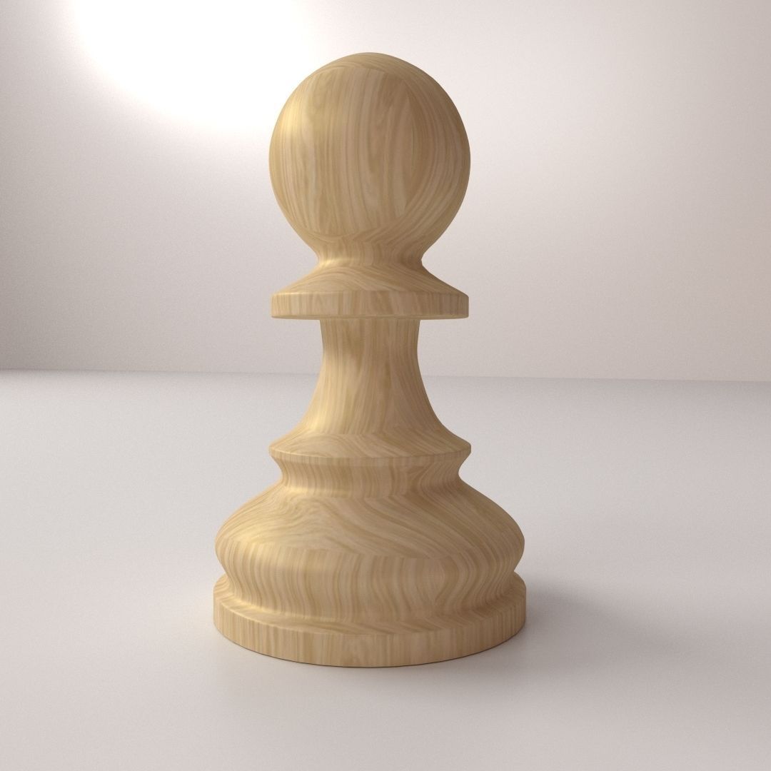 Pawn Pieces 3D model_2