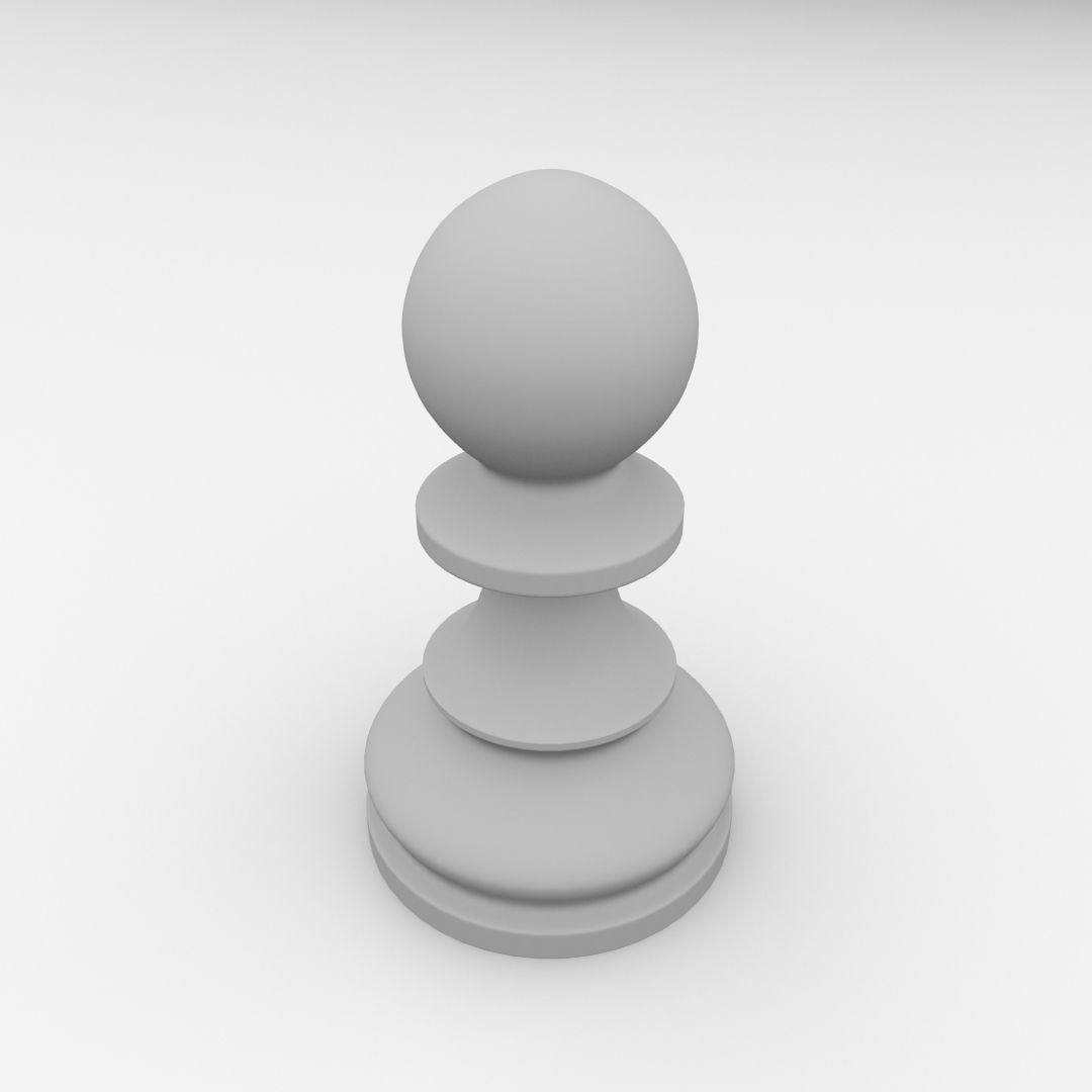 Pawn Pieces 3D model_3