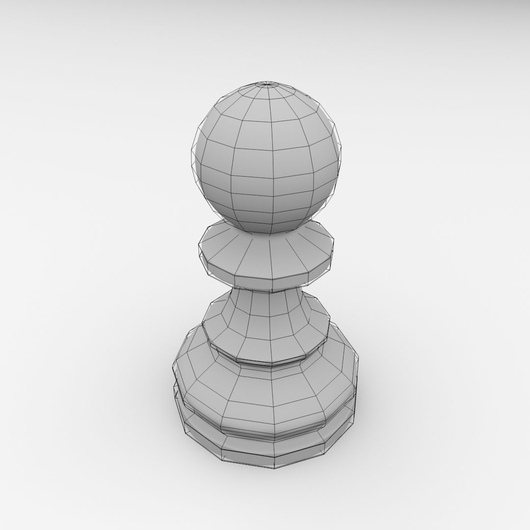 Pawn Pieces 3D model_4