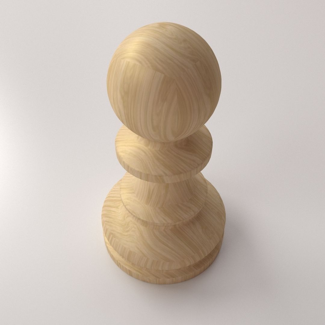 Pawn Pieces 3D model_1