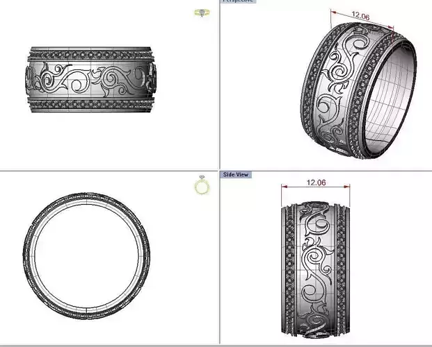 Enamel ring  3D print model
