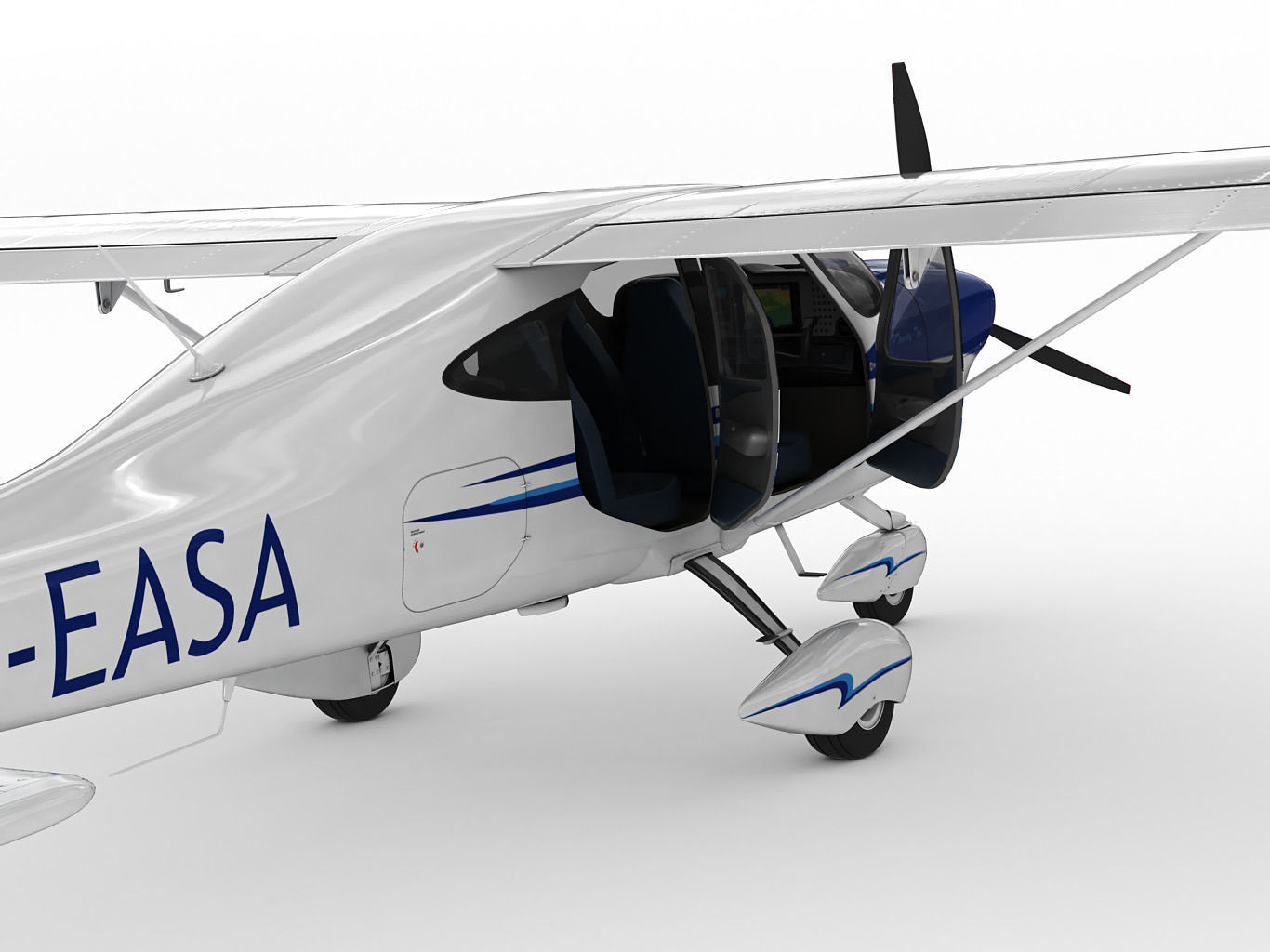Tecnam P2010 3D model_8