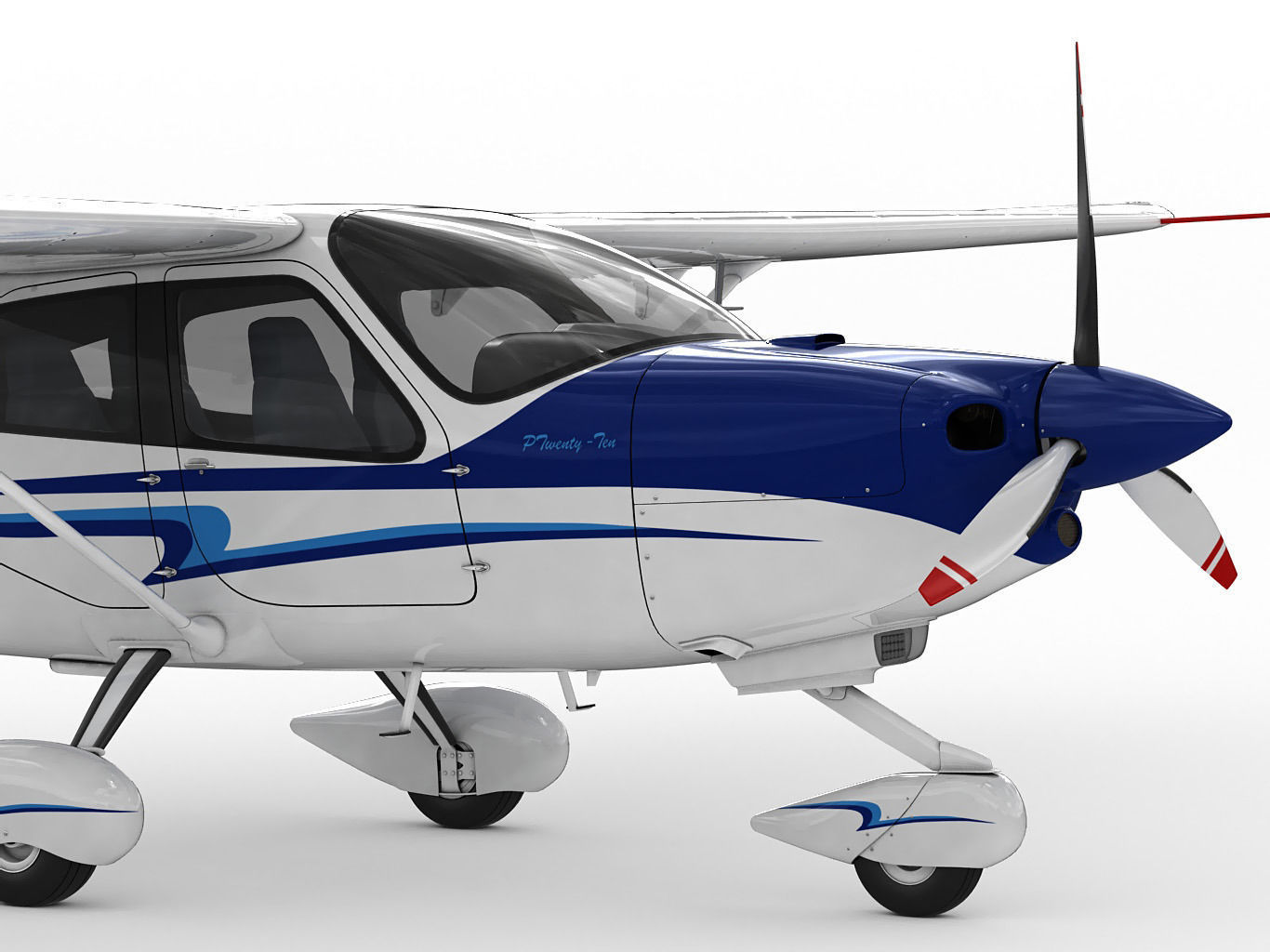 Tecnam P2010 3D model_2