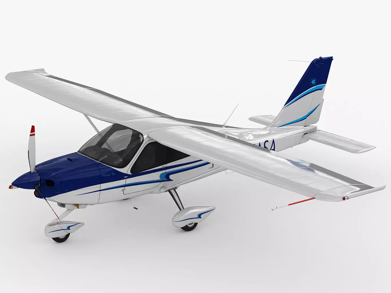 Tecnam P2010 3D model_0