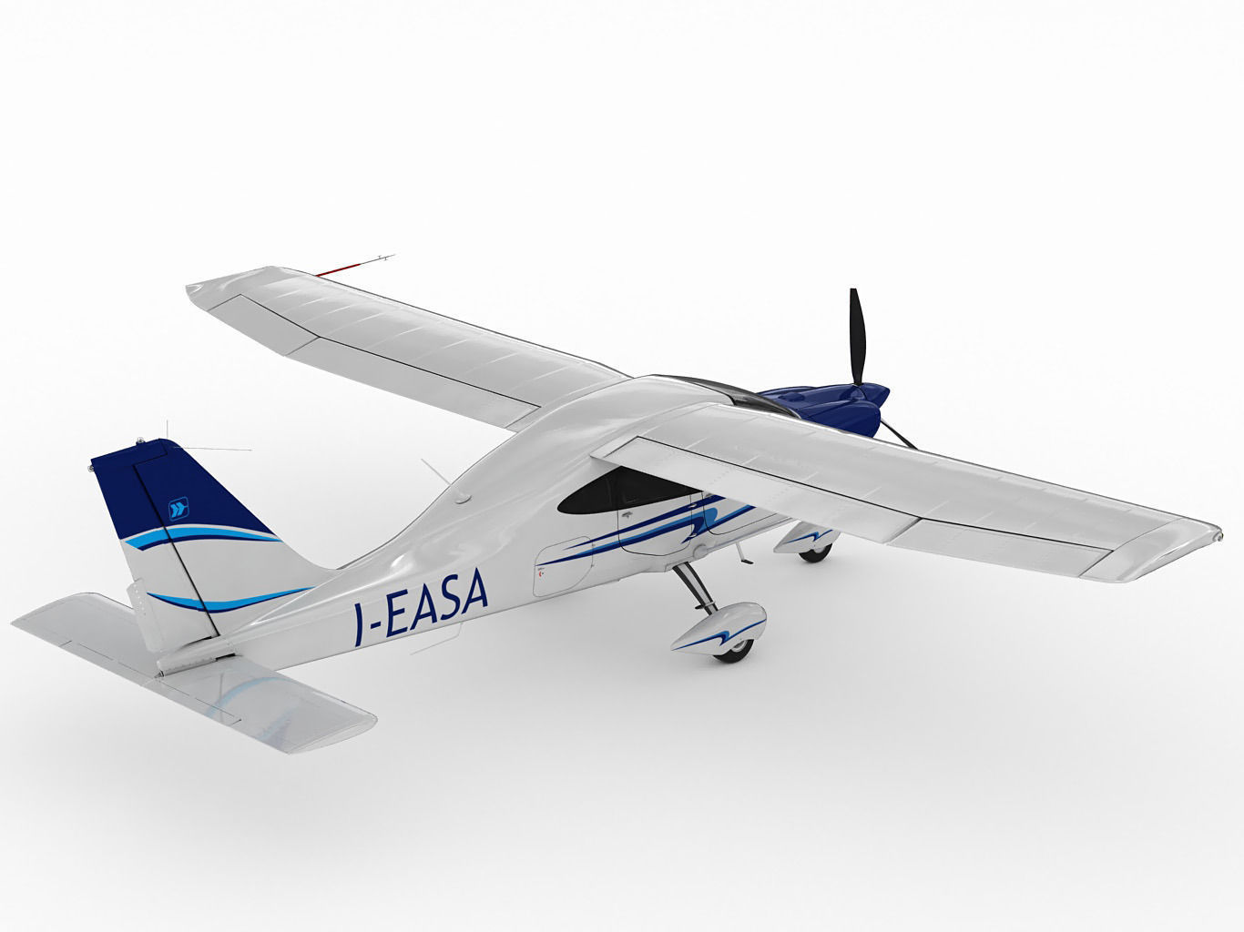 Tecnam P2010 3D model_4