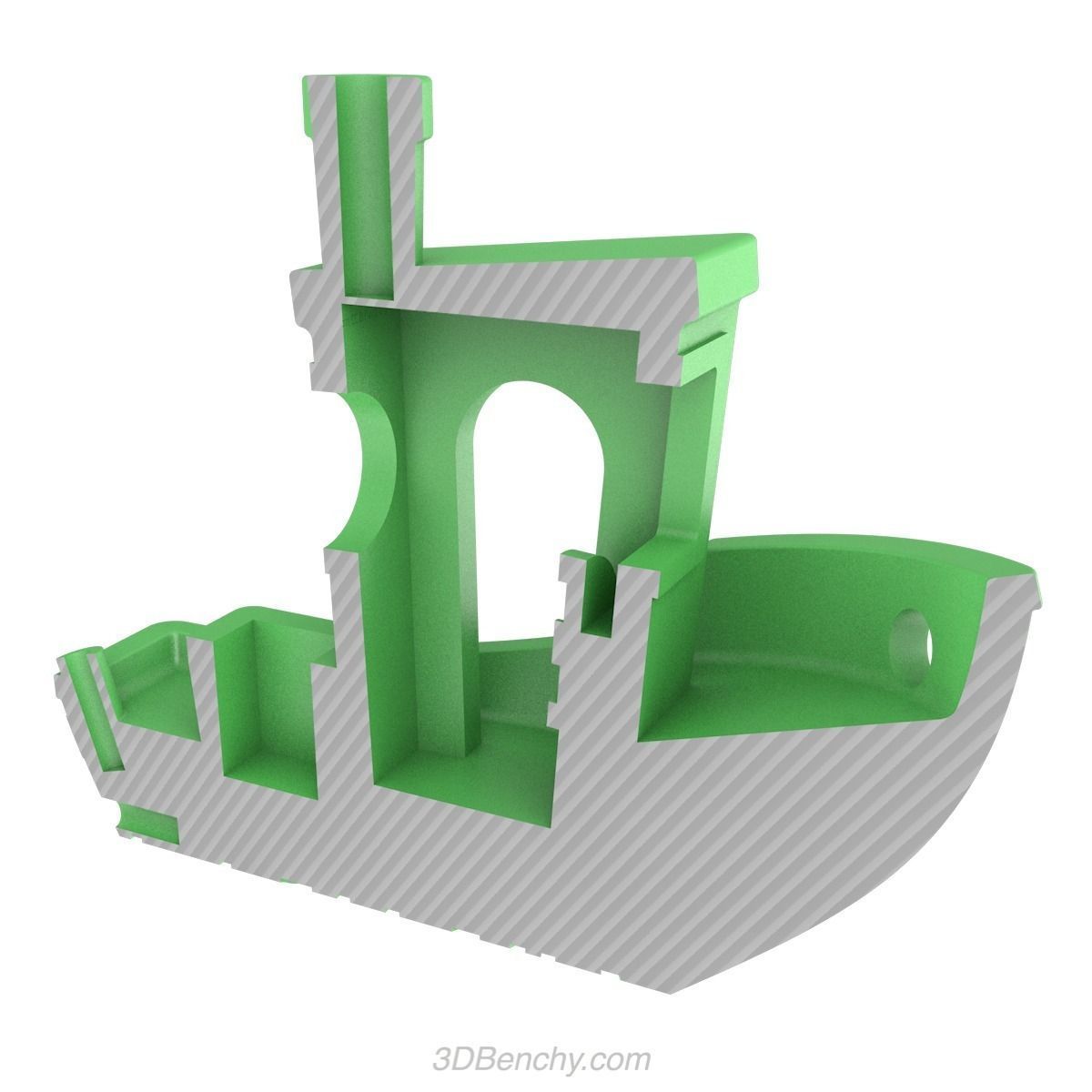 3DBenchy - The jolly 3D printing torture-test Free 3D print model_6