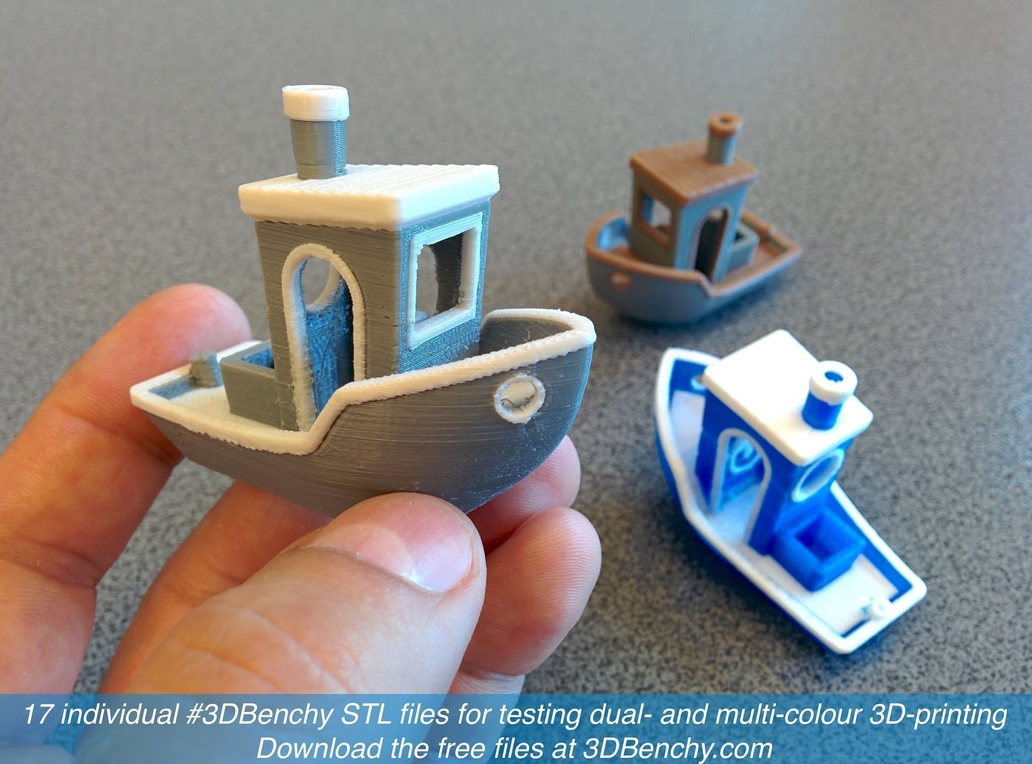 3DBenchy - The jolly 3D printing torture-test Free 3D print model_8