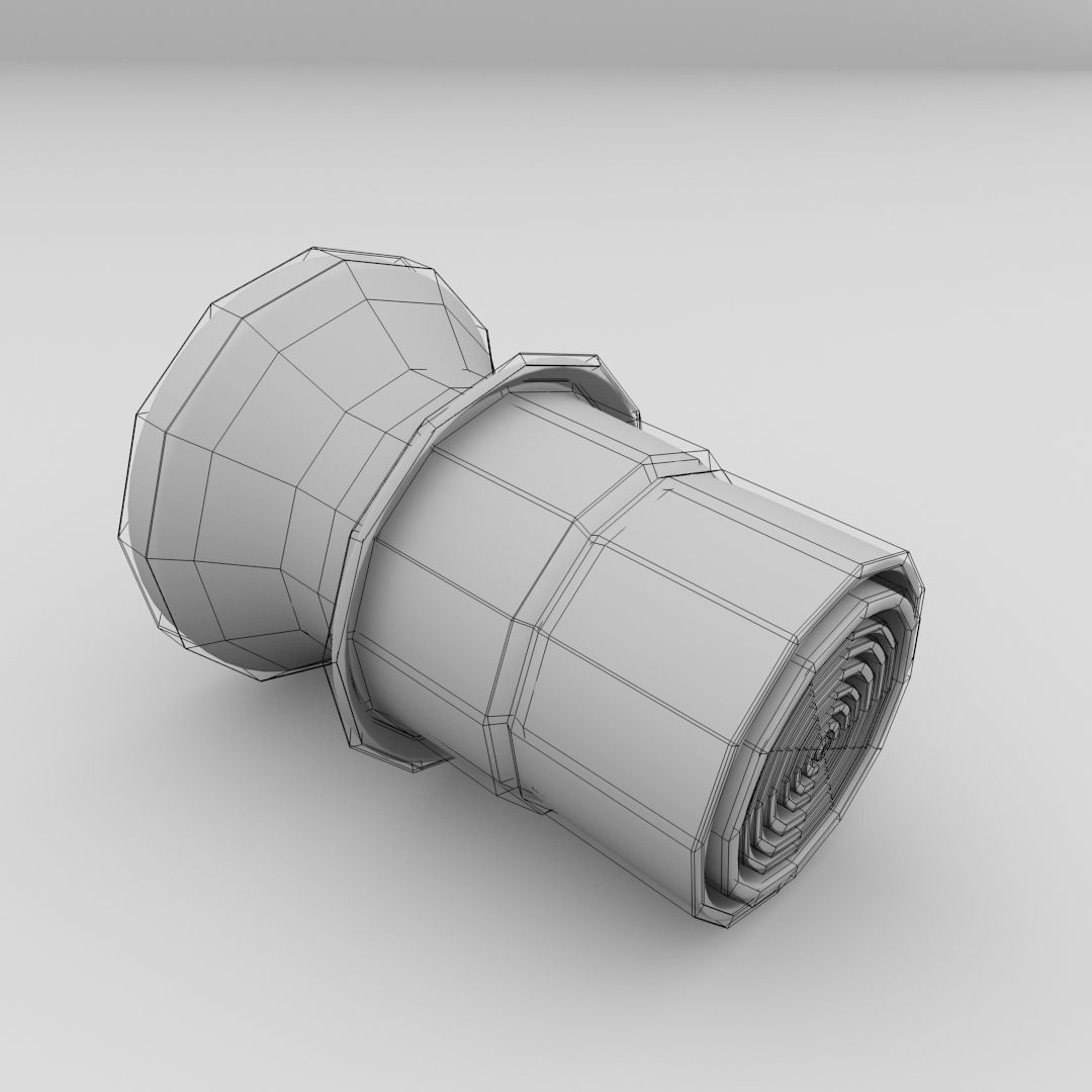 Car Cigar Lighter 3D model_4