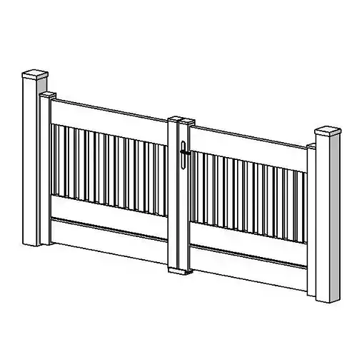 Portail PVC double - 01