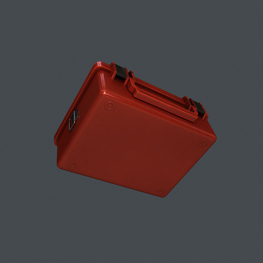 First Aid Medical Kit Low-poly 3D model_2