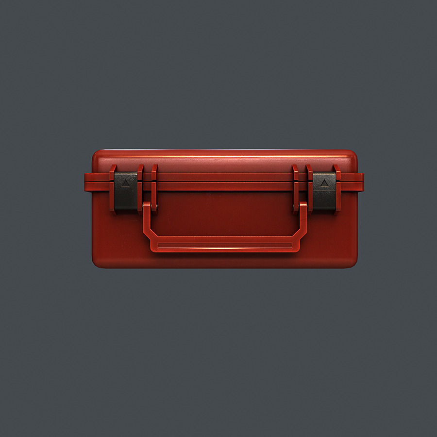 First Aid Medical Kit Low-poly 3D model_9