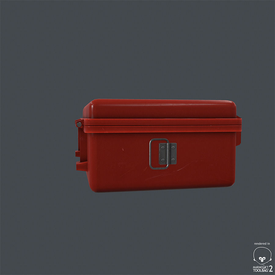 First Aid Medical Kit Low-poly 3D model_10