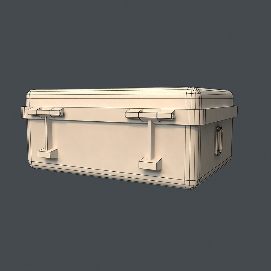 First Aid Medical Kit Low-poly 3D model_5