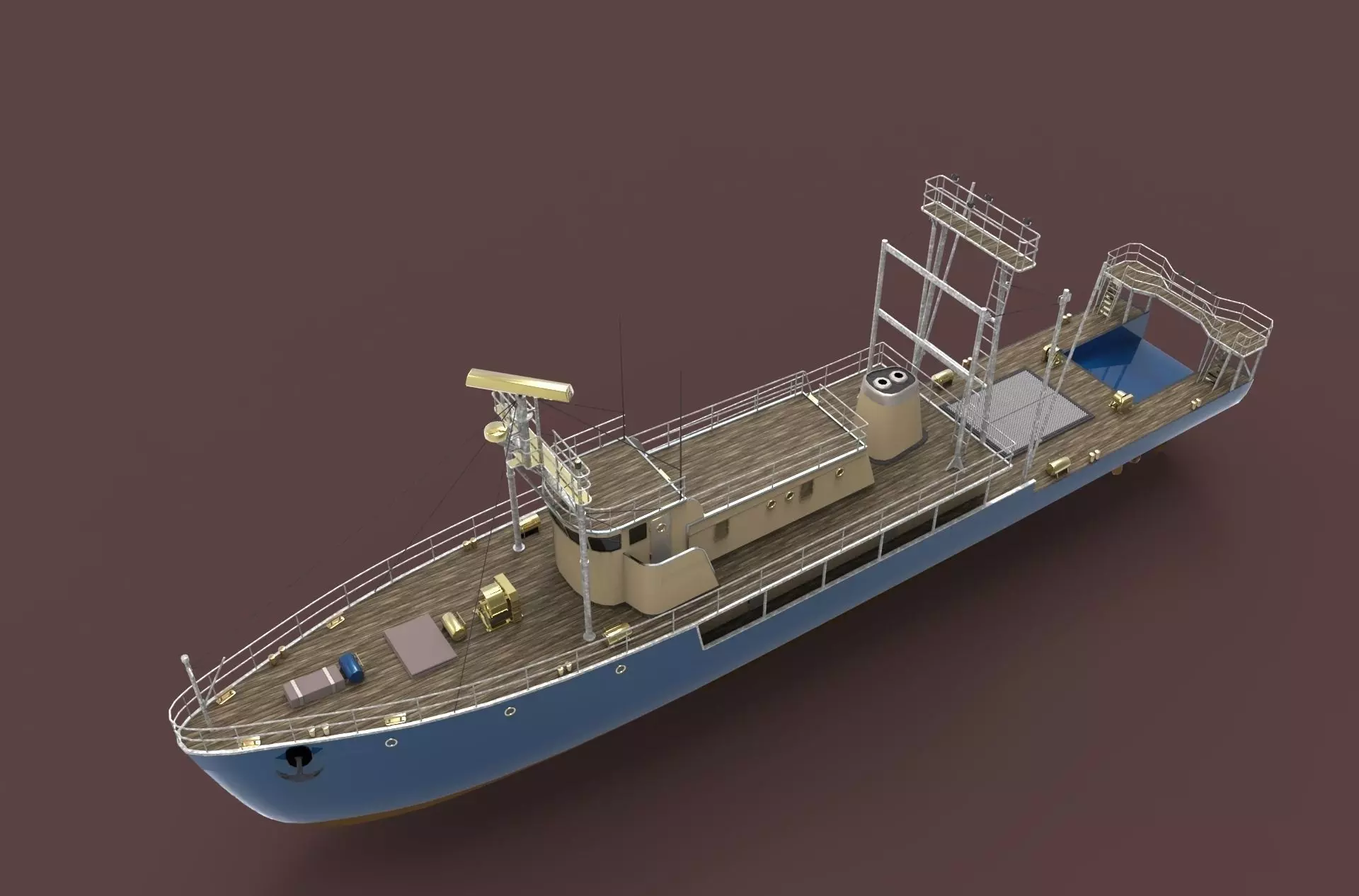 Nave Ricerca Free 3D model_0