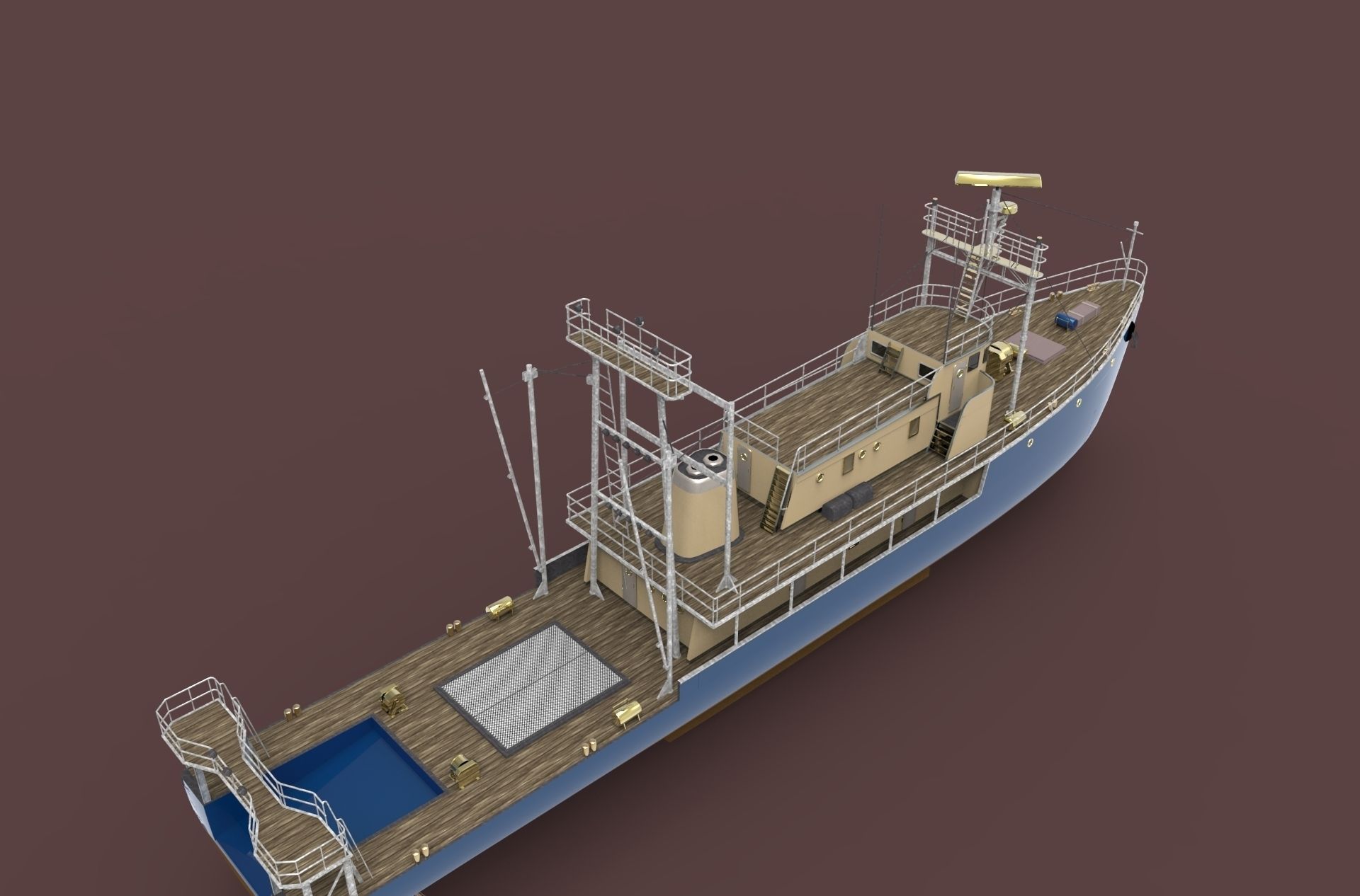 Nave Ricerca Free 3D model_3