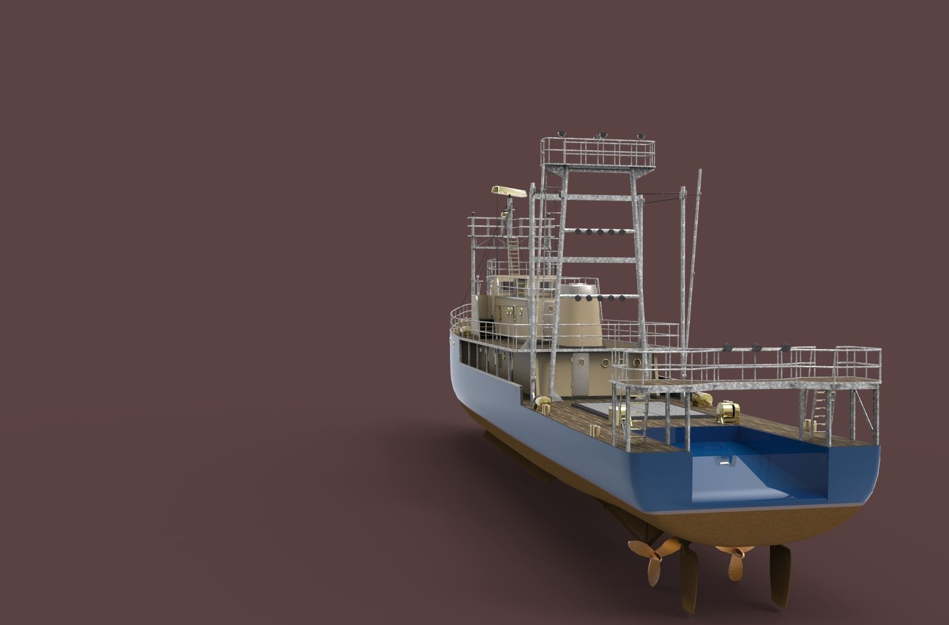 Nave Ricerca Free 3D model_2