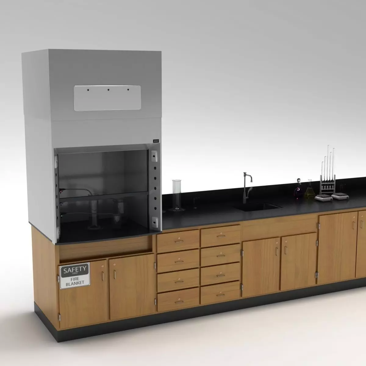 Laboratory Table 02 3D model_0