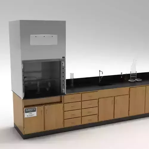 Laboratory Table 02 3D model