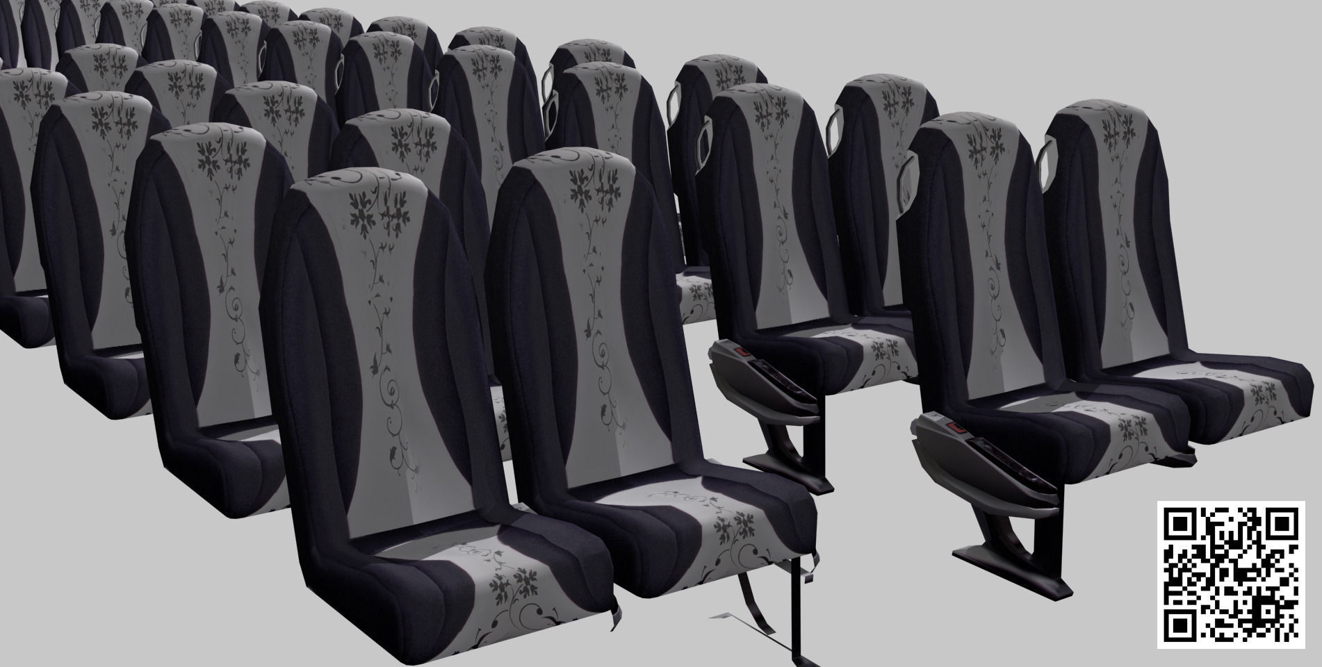 Setra S 516 HDH Low-poly 3D model_18