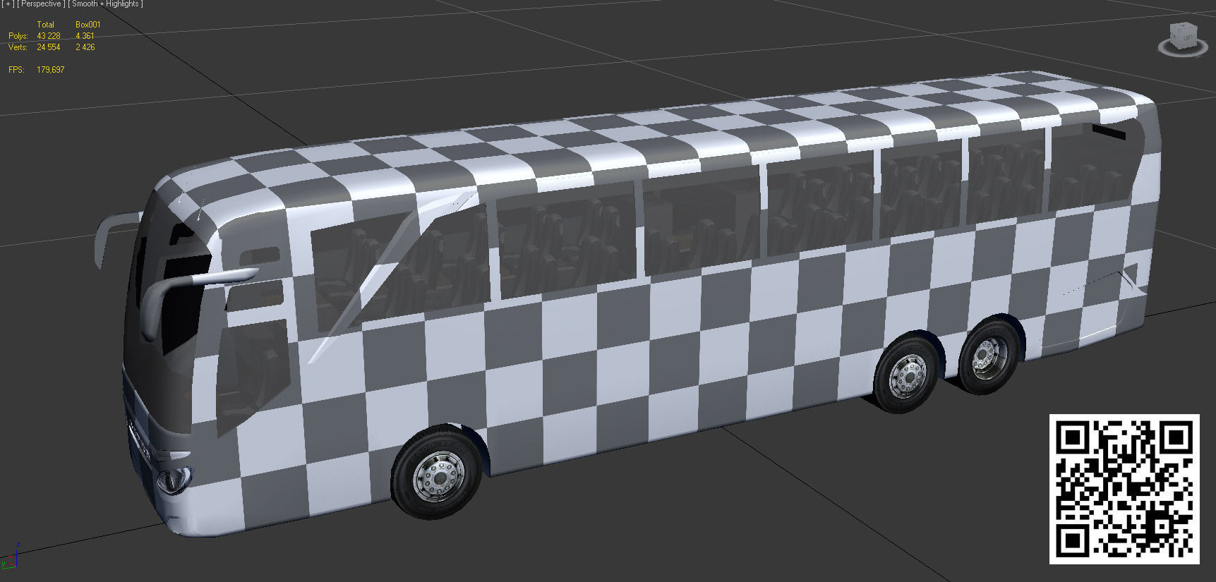 Setra S 516 HDH Low-poly 3D model_10
