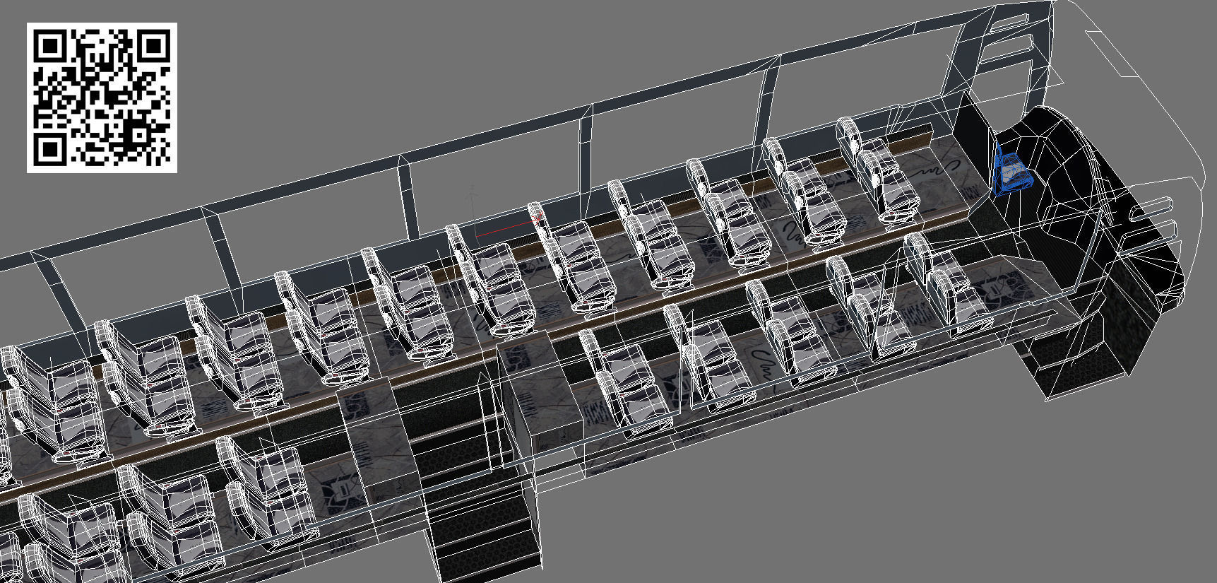 Setra S 516 HDH Low-poly 3D model_12